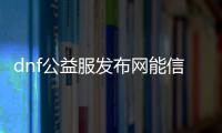 dnf公益服发布网能信不（dnf公益服发布网哪个职业厉害）